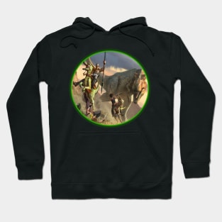 Ark Survival Evolved, Run from the T-Rex, Fight to survive, Gaming merch Hoodie